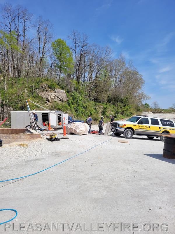5/7/2022- Members from Pleasant valley and surrounding departments attending Mid Atlantic ATR rescue weekend training